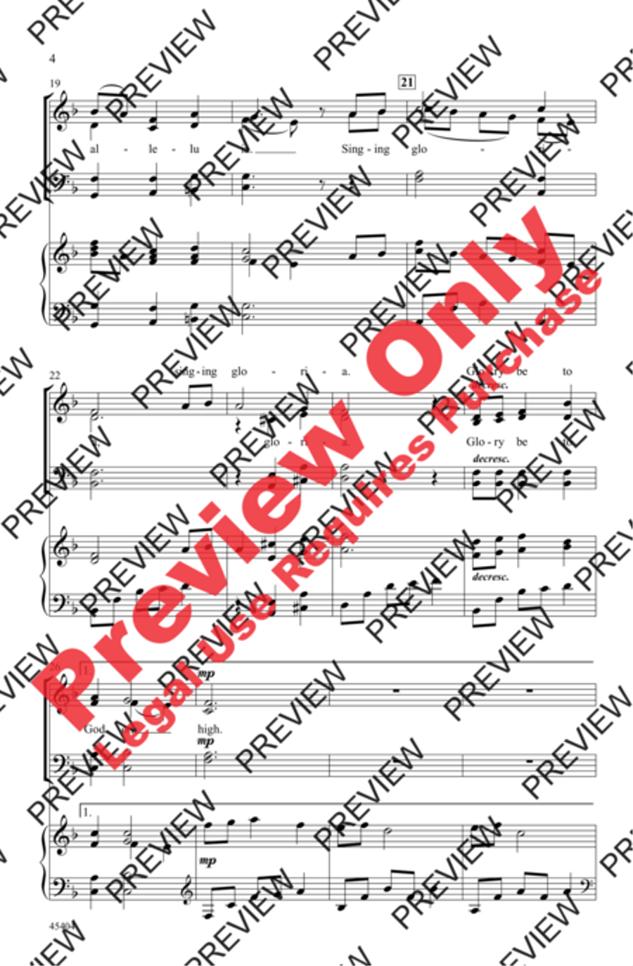 A Night of Angels A Night of Angels 4-Part scores gallery preview page 4