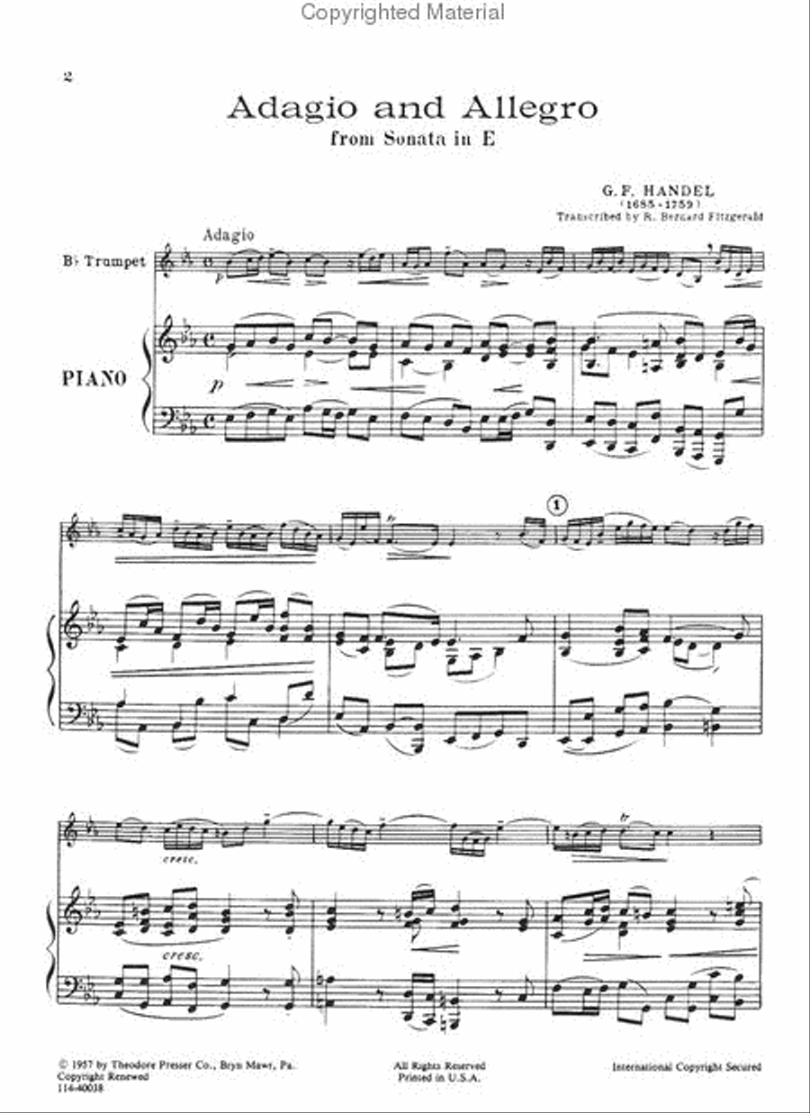Adagio And Allegro Chamber Music scores gallery preview page 2