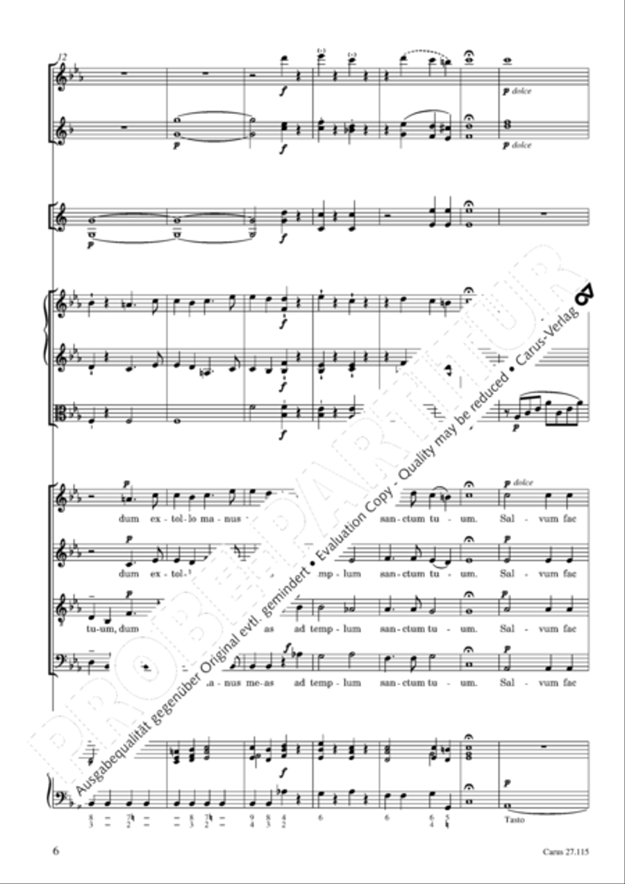 Exaudi, Domine 4-Part scores gallery preview page 7