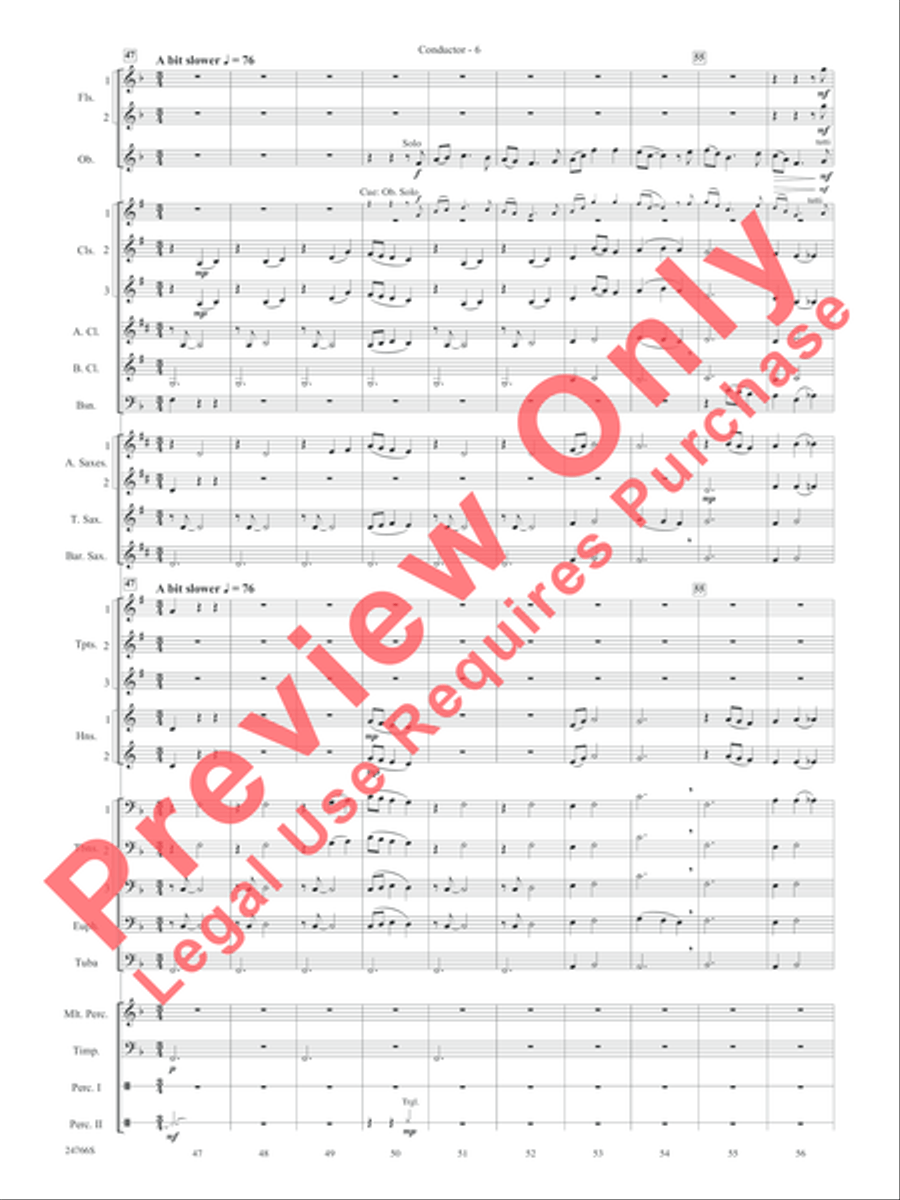 Folk Songs from the British Isles Concert Band scores gallery preview page 9