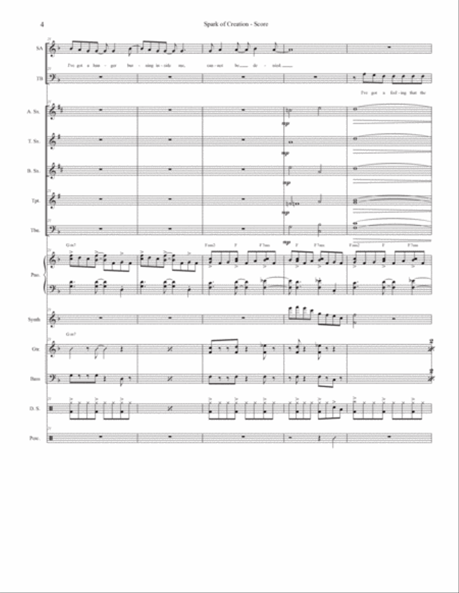 The Spark Of Creation Tenor Saxophone scores gallery preview page 4