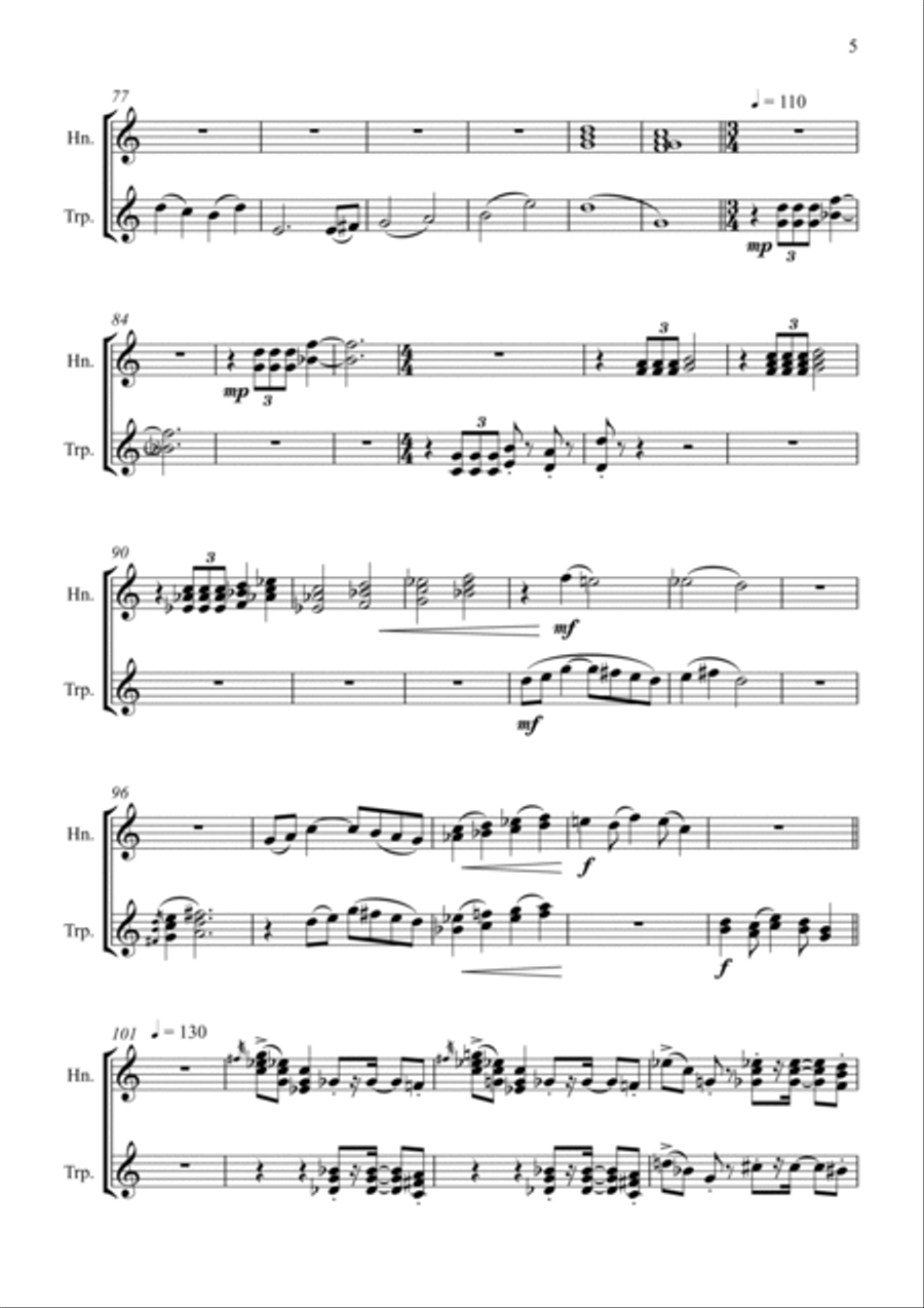 Happy End In Agrabah Brass Duet scores gallery preview page 5
