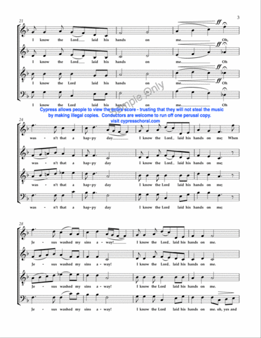 I Know The Lord I Know The Lord 4-Part scores gallery preview page 4