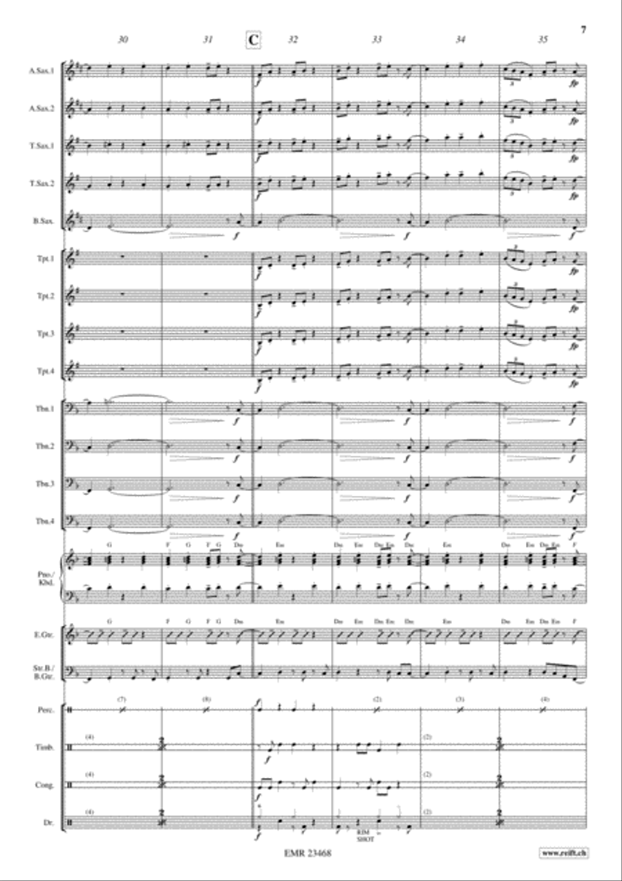 Starsky & Hutch Big Band scores gallery preview page 7