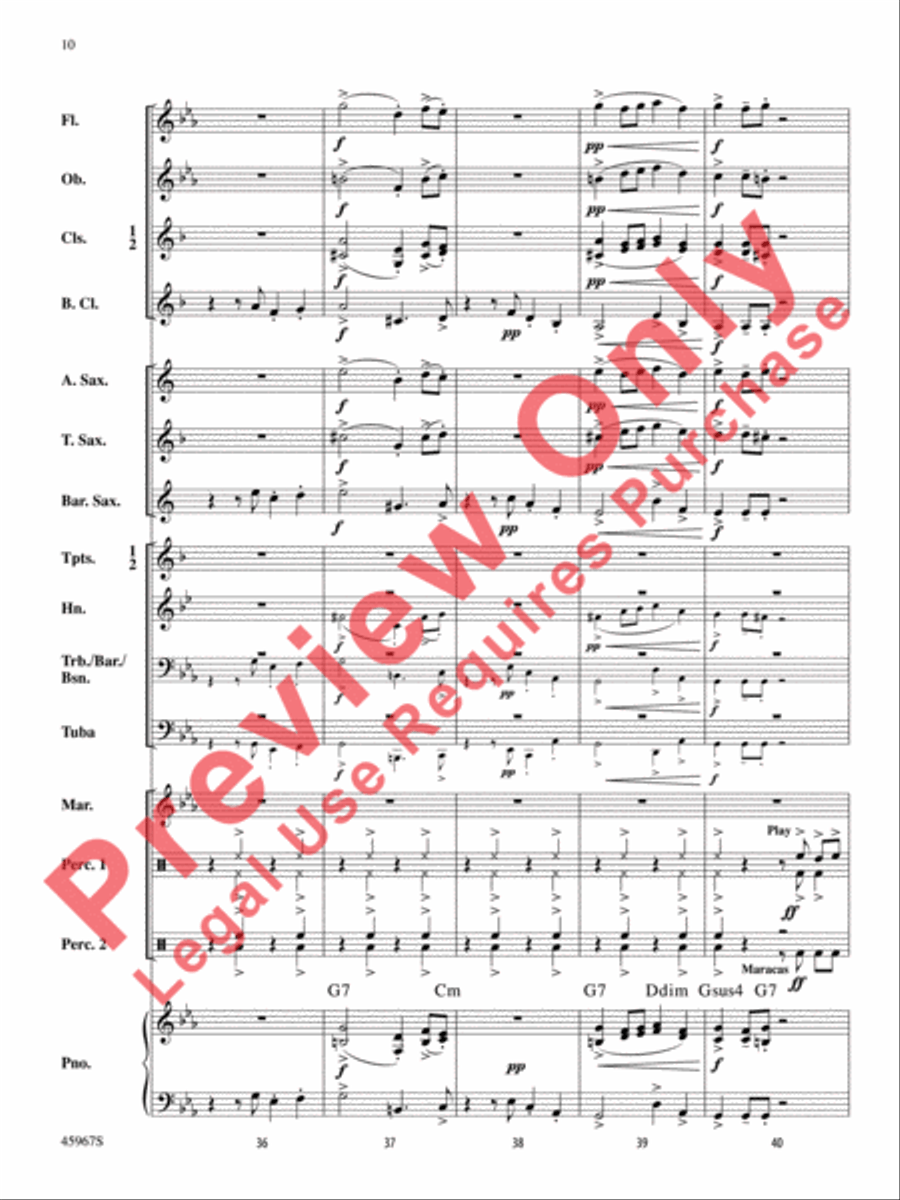 El Taco Picante Concert Band scores gallery preview page 11