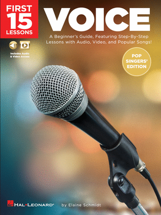 Book cover for First 15 Lessons – Voice (Pop Singers' Edition)