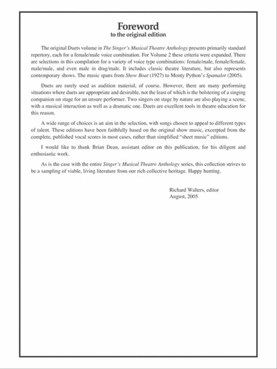 The Singer's Musical Theatre Anthology – Volume 2 Voice scores gallery preview page 2
