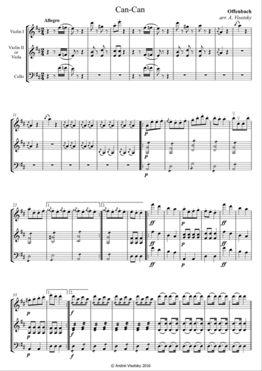 Can Can String Trio scores gallery preview page 2