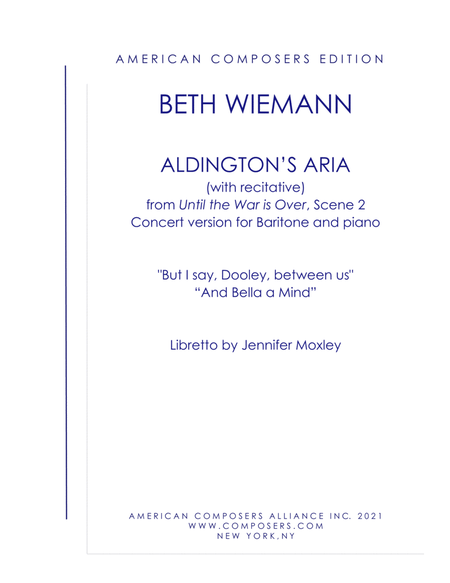 [Wiemann] Aldington's Aria