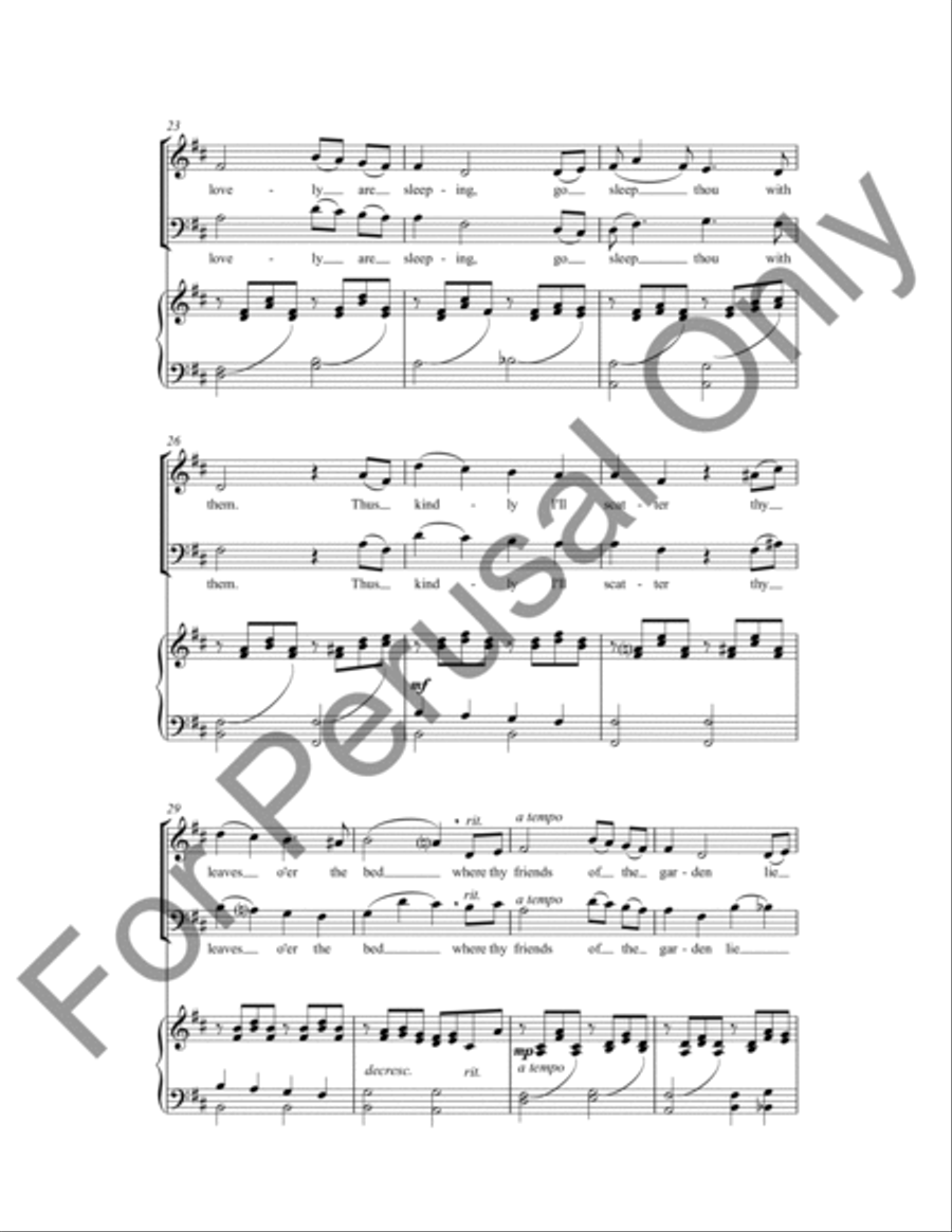 The Last Rose Of Summer The Last Rose Of Summer 4-Part scores gallery preview page 4