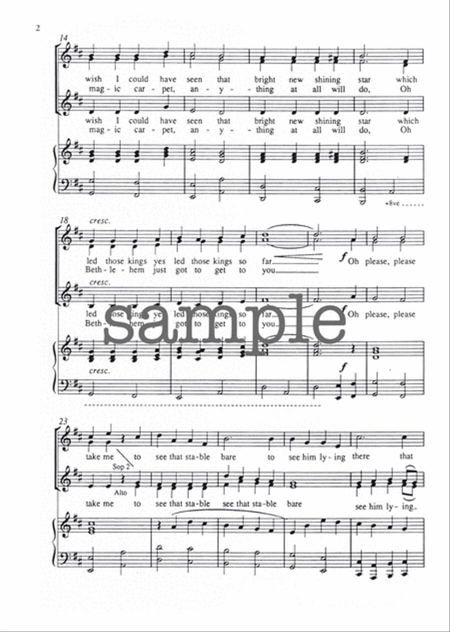 A Christmas Wish SSAA scores gallery preview page 2