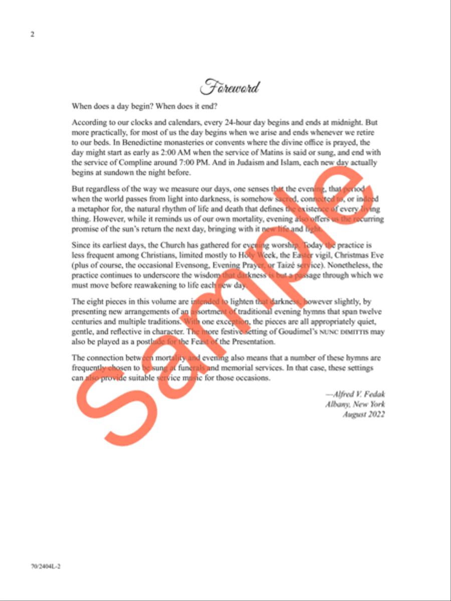 Fast Falls the Eventide Organ Solo scores gallery preview page 3