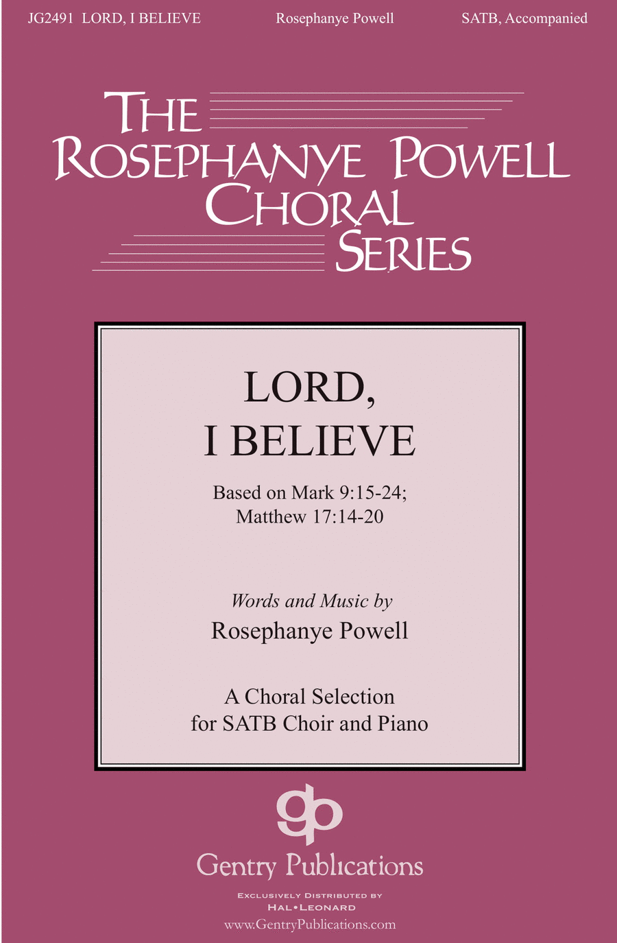 Lord, I Believe 4-Part scores gallery preview page 1