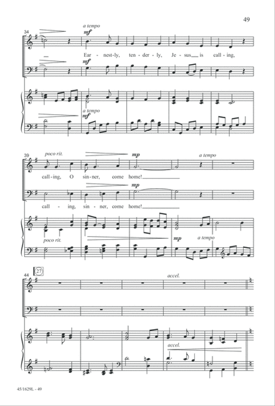Hymns We Love to Sing, Vol. 2 3-Part scores gallery preview page 49