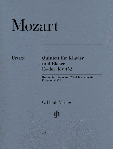 Wolfgang Amadeus Mozart: Quintet for Piano, Oboe, Clarinet, Horn and Bassoon E flat major KV 452