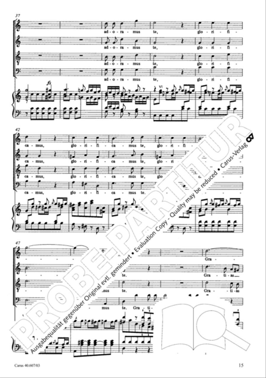 Mass in time of war (Missa in tempore belli) 4-Part scores gallery preview page 22