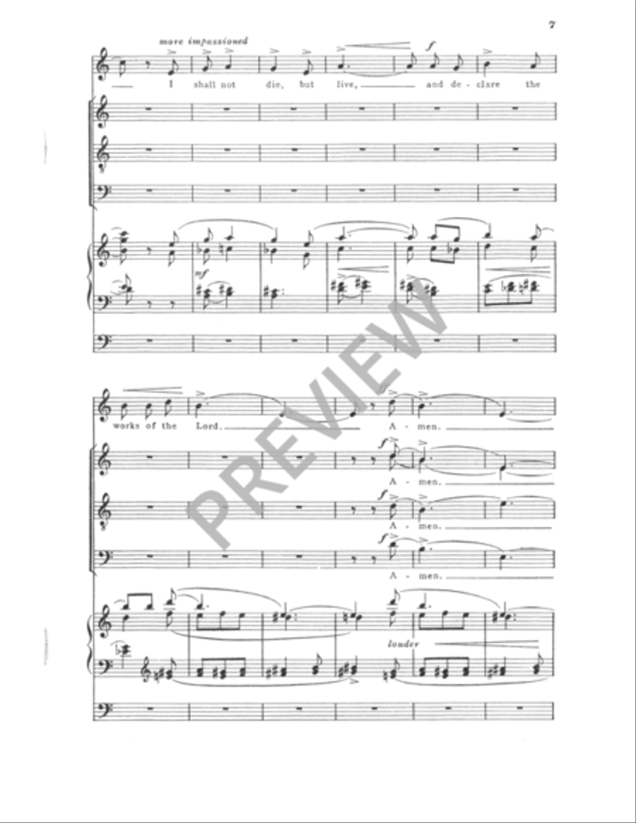 Psalm for Easter 4-Part scores gallery preview page 8