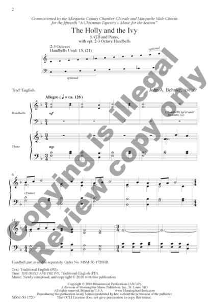 The Holly and the Ivy (Choral Score) image number null