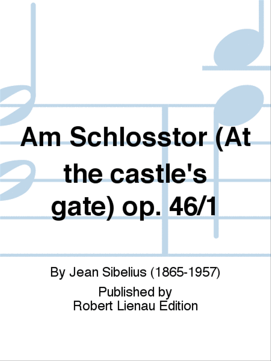 Am Schlosstor (At the castle's gate) Op. 46/1 Set of Parts scores gallery preview page 1
