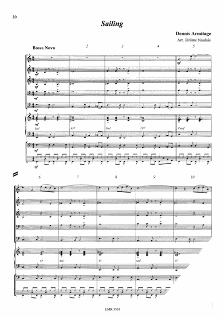 Bossa Nova Concert Band scores gallery preview page 6