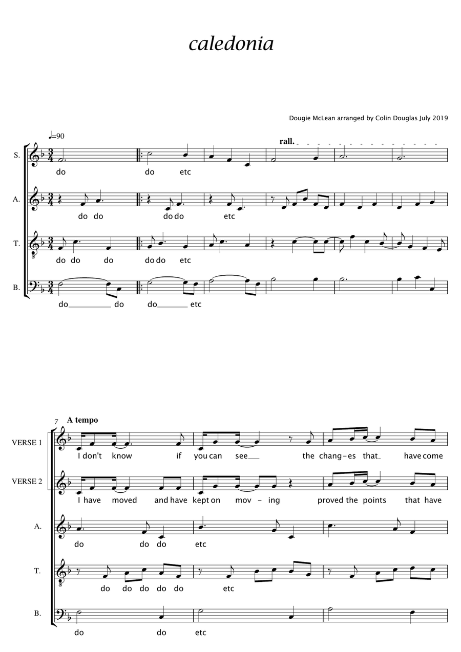 Caledonia 4-Part scores gallery preview page 1