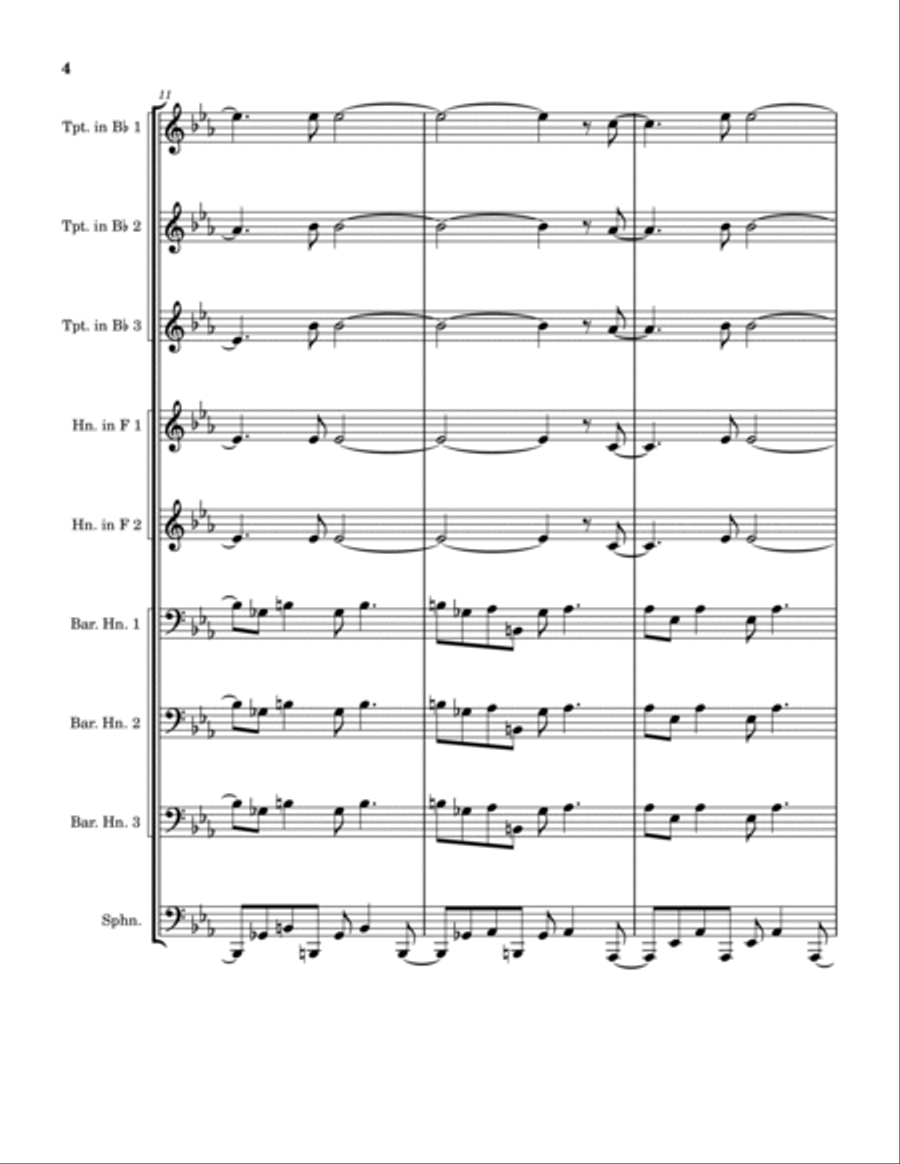 Linus And Lucy Linus And Lucy Brass Ensemble scores gallery preview page 4