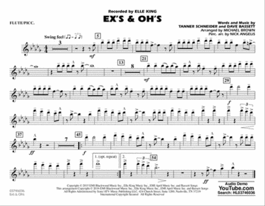 Ex's & Oh's Marching Band scores gallery preview page 3