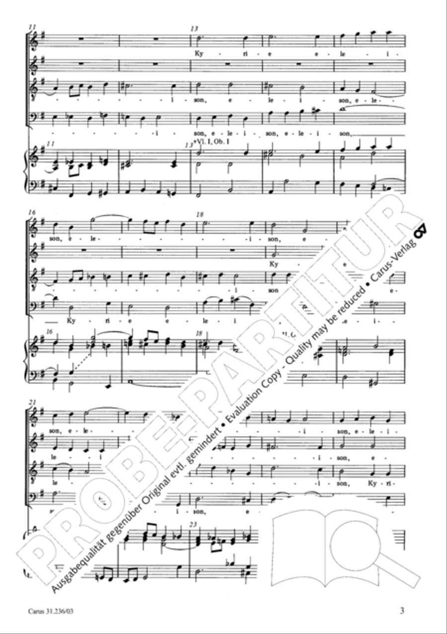 Mass in G Major 4-Part scores gallery preview page 4