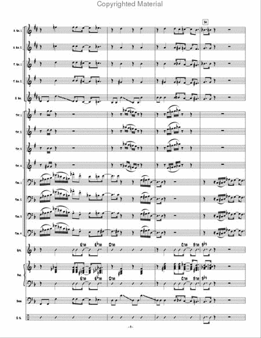 Psychopathic Cyber Freak Psychopathic Cyber Freak Jazz Ensemble scores gallery preview page 10