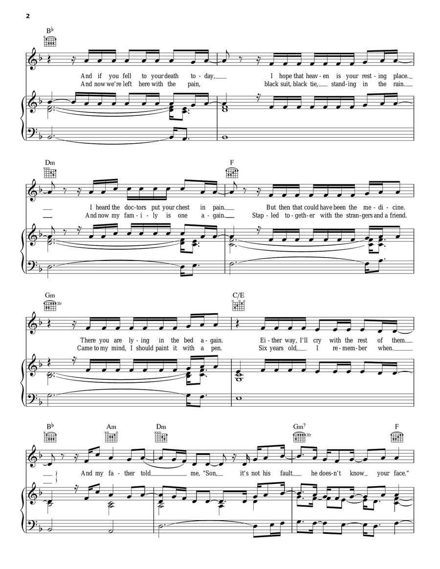 Afire Love Acoustic Guitar scores gallery preview page 2