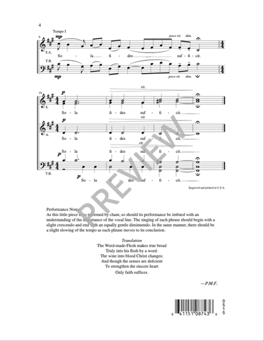 Verbum Caro, Panem Verum SSAATB scores gallery preview page 5