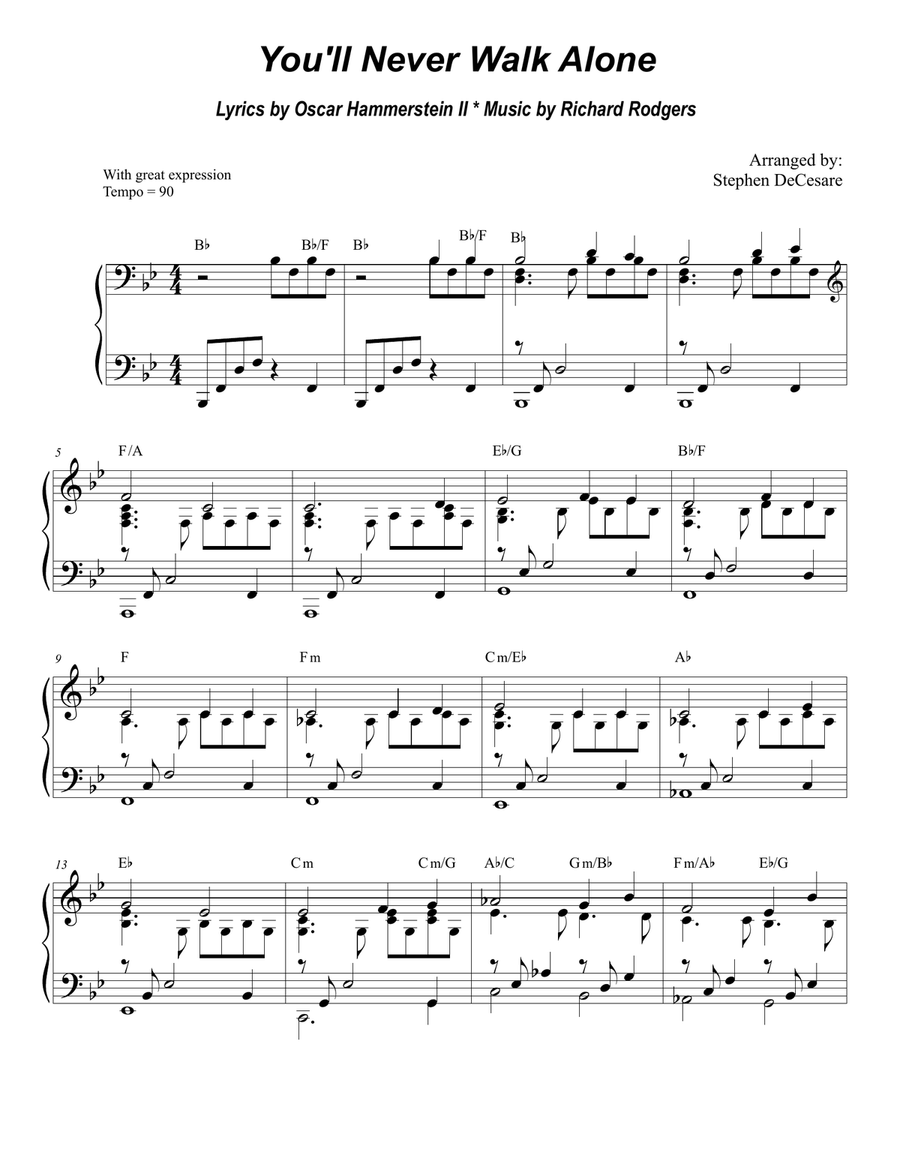 You'll Never Walk Alone Brass Duet scores gallery preview page 4