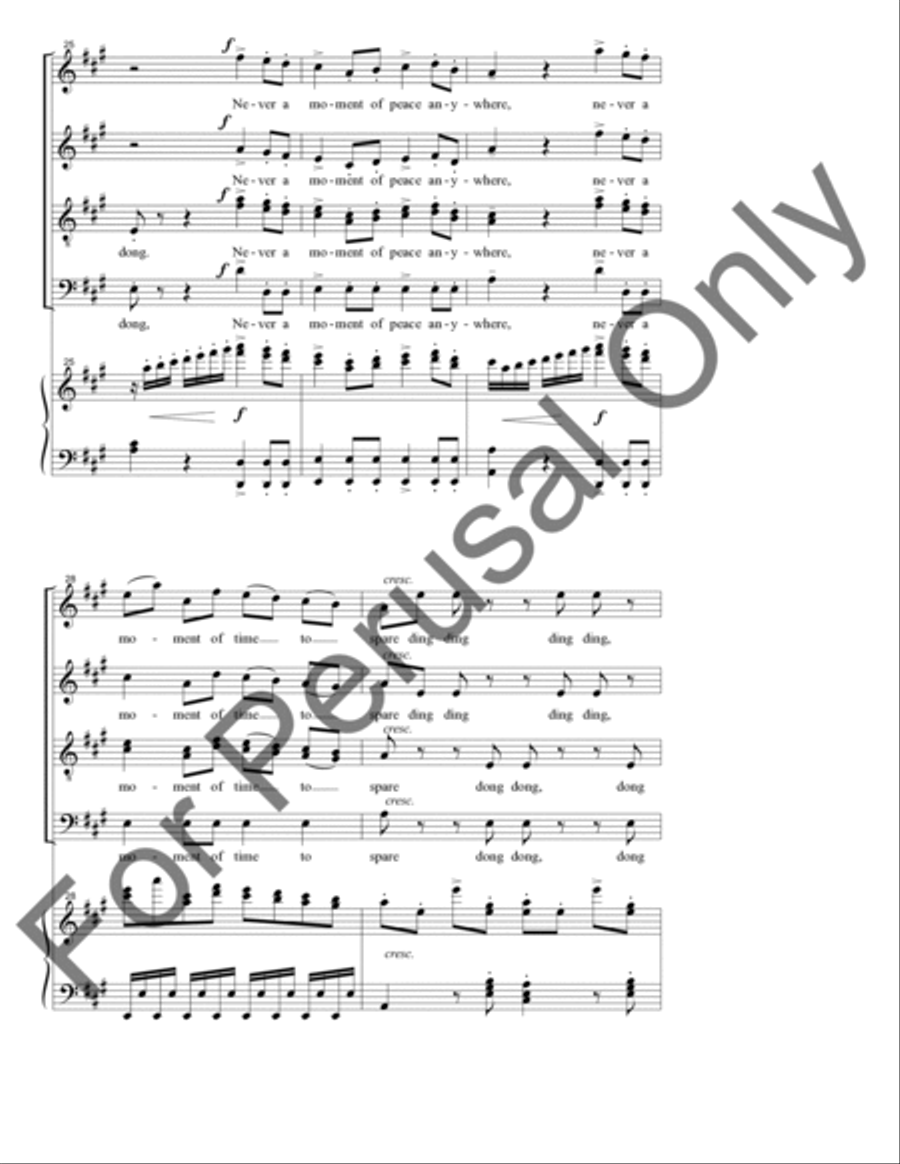 Chorus of the Servants Chorus of the Servants 4-Part scores gallery preview page 6