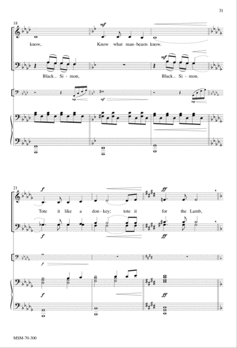 Return to Me (Choral Score) 4-Part scores gallery preview page 15