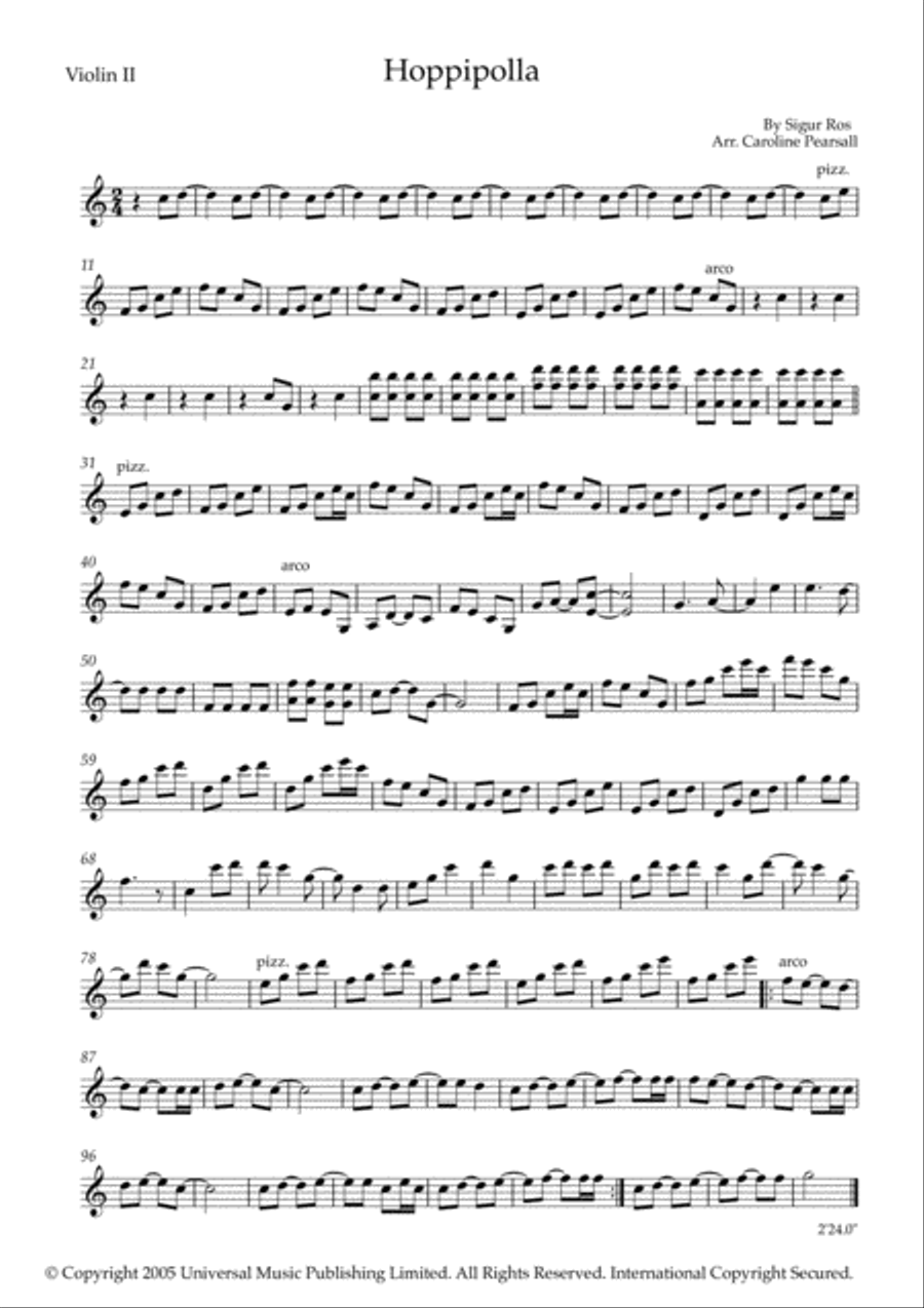 Hoppipolla String Quartet scores gallery preview page 2