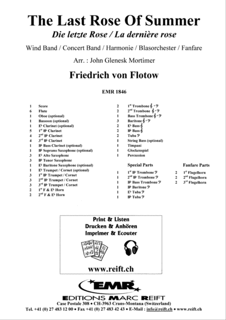 The Last Rose Of Summer Concert Band scores gallery preview page 2