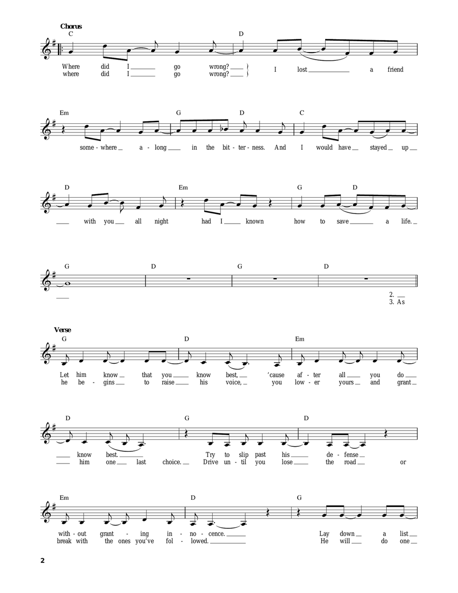 How To Save A Life Acoustic Guitar scores gallery preview page 2