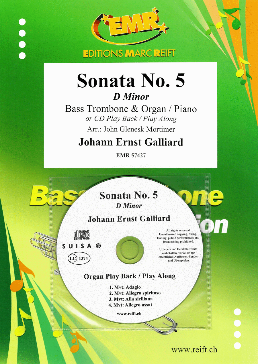 Sonata No. 5 Trombone scores gallery preview page 1