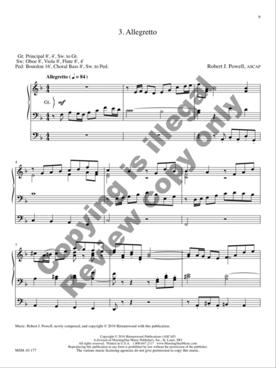 Six Voluntaries for Organ, Set 1 Organ scores gallery preview page 14