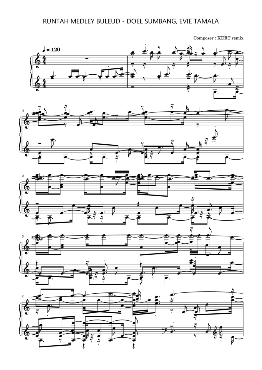 Runtah medley buleud Part scores gallery preview page 1