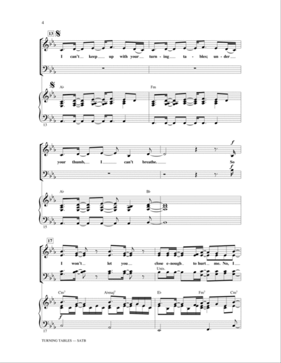 Turning Tables 4-Part scores gallery preview page 3
