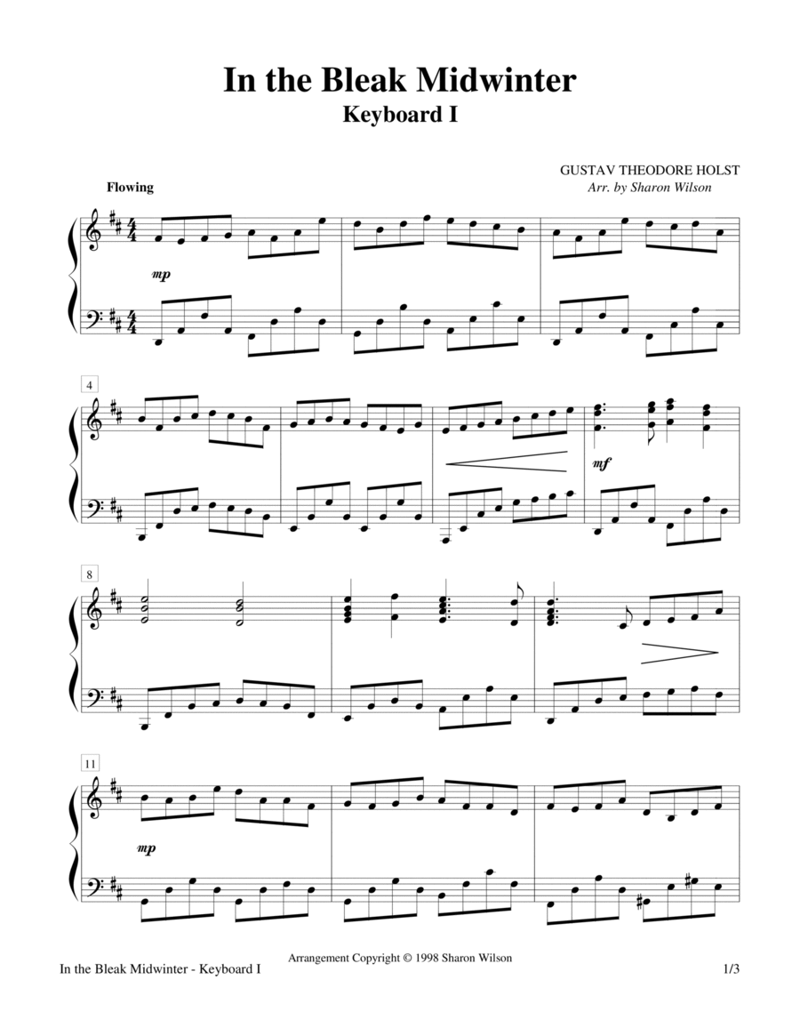 In the Bleak Midwinter (2 Pianos, 4 Hands Duet) image number null
