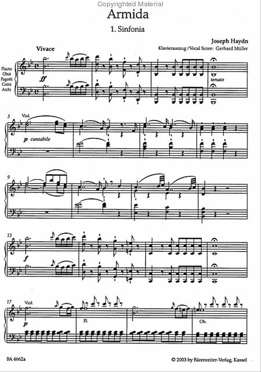 Armida Hob. XXVIII:12 Tenor Voice scores gallery preview page 3