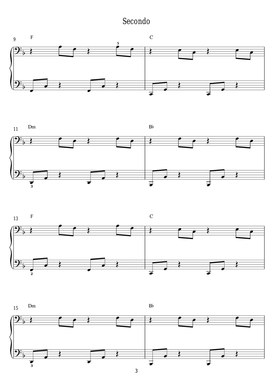 Flashlight Piano Duet scores gallery preview page 3
