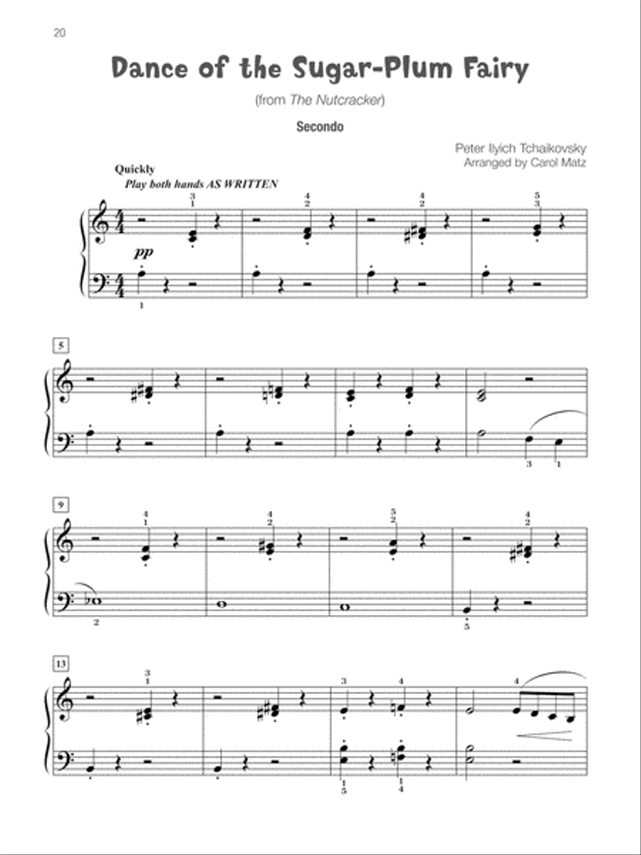 Famous & Fun Christmas Duets, Book 3 Small Ensemble scores gallery preview page 21