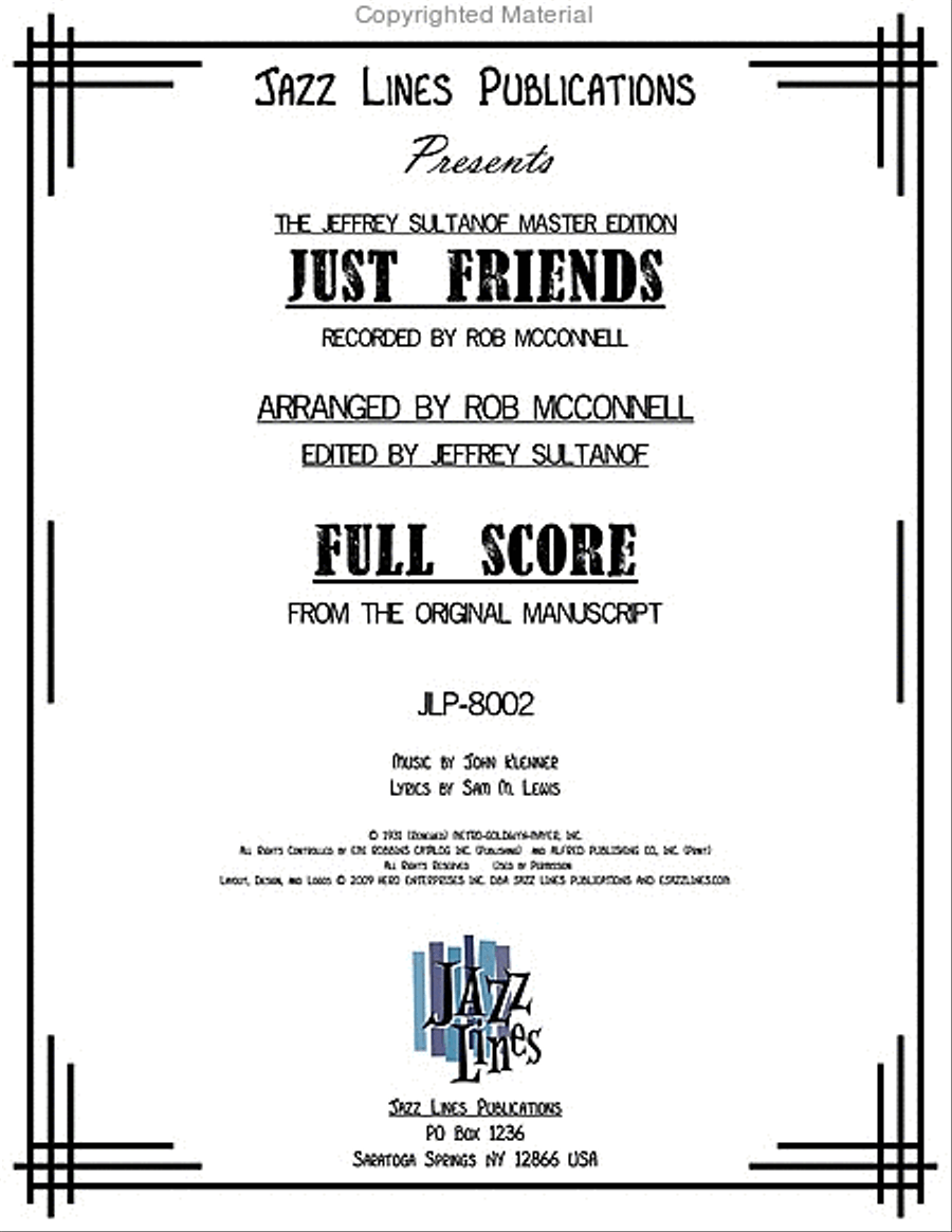 Just Friends Big Band scores gallery preview page 2