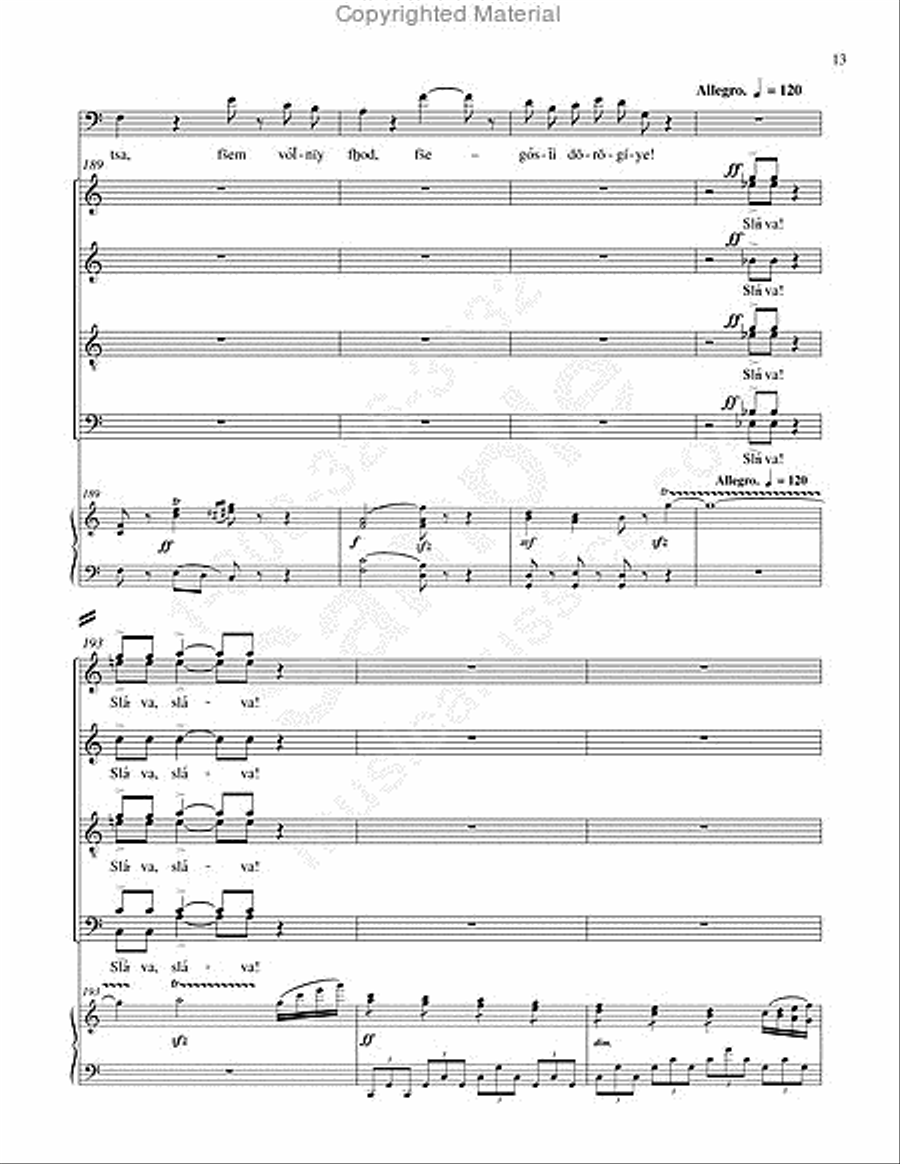 Coronation Scene from 'Boris Godunov' (Choral Parts) 4-Part scores gallery preview page 12