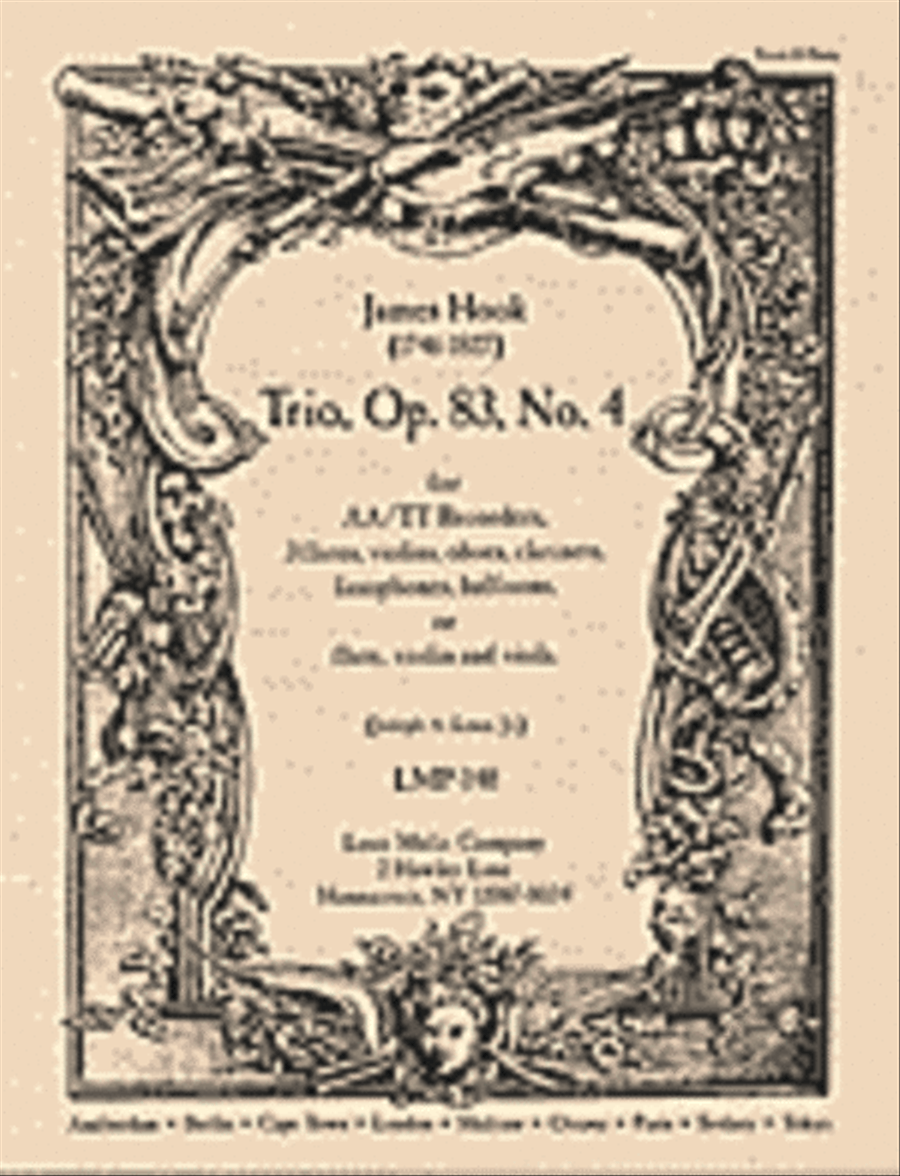 Trio, Op. 83, No. 4 Recorder scores gallery preview page 1