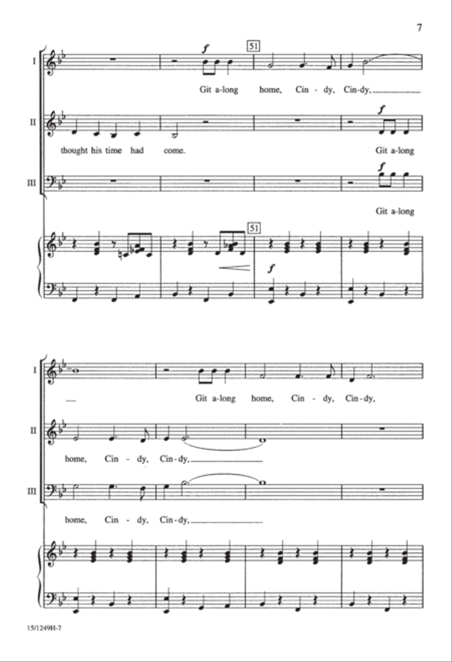 Cindy Cindy 3-Part scores gallery preview page 8