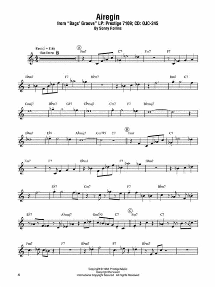Miles Davis Omnibook C Instrument scores gallery preview page 3